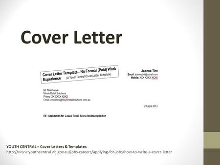 Cover Letter YOUTH CENTRAL – Cover Letters & Templates
