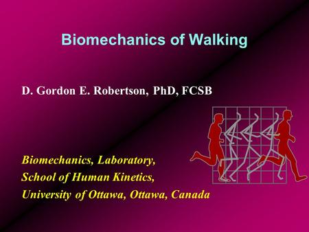 Biomechanics of Walking