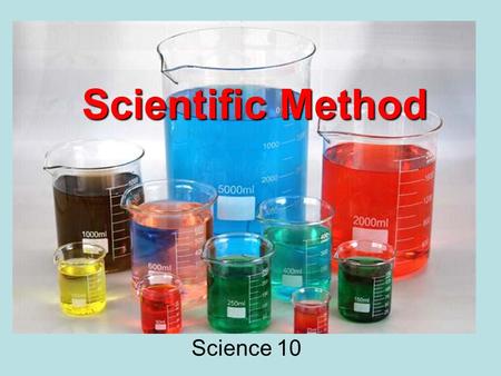 Scientific Method Science 10. What is it? The scientific method is a way to ask and answer scientific questions by making observations and doing experiments.