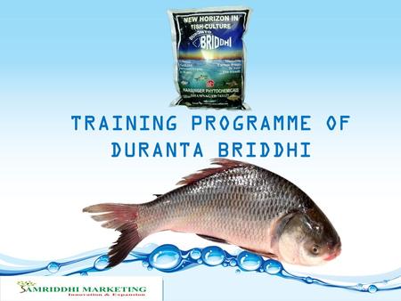 TRAINING PROGRAMME OF DURANTA BRIDDHI