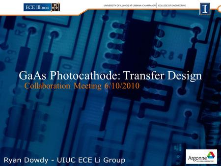 GaAs Photocathode: Transfer Design Collaboration Meeting 6/10/2010.