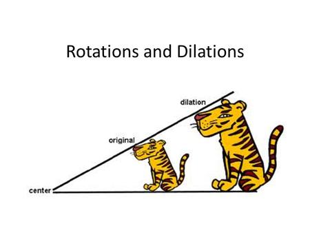 Rotations and Dilations