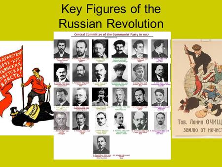 Key Figures of the Russian Revolution. Alexander Kerensky Prime Minister of the Russian Provisional Government Supported Russia’s involvement in World.