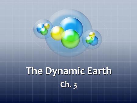 The Dynamic Earth Ch. 3. Sect. 1 Objectives Describe the composition and structure of the Earth. Describe the Earth’s tectonic plates. Explain the main.