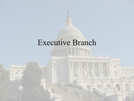 Executive Branch. Do Now We are a nation of laws, do we need them? Why or why not?