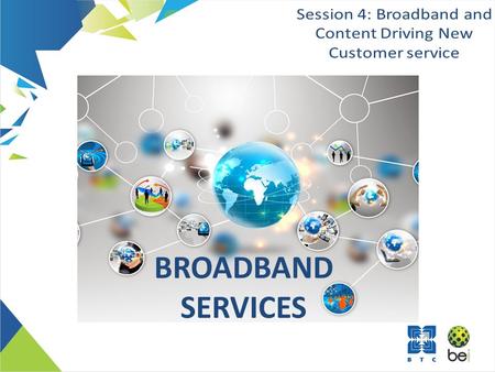 BROADBAND SERVICES. Section 1Background Section 2 Bandwidth Utilization Trend Section 3 Customer Centricity Section 4 Best Value Pricing Section 5 Broadband.