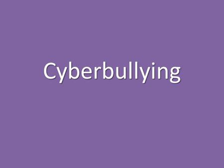 Cyberbullying. Cyberbullying is the use of electronic communication to bully a person, typically by sending messages of an intimidating or threatening.
