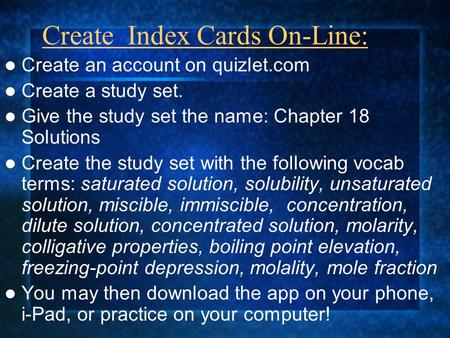 Create Index Cards On-Line: