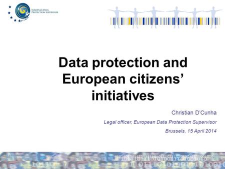 Data protection and European citizens’ initiatives