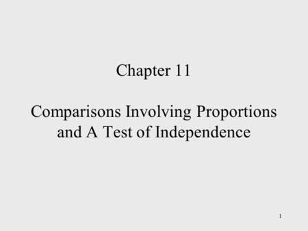 Chapter Outline Goodness of Fit test Test of Independence.