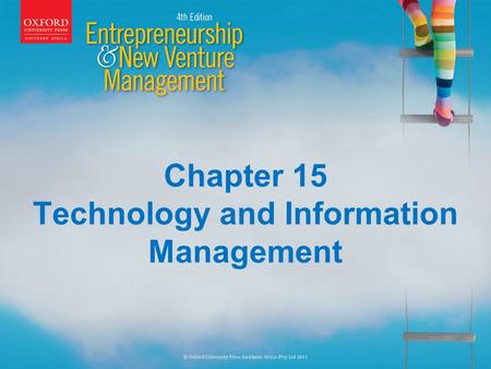 Chapter 15 Technology and Information Management