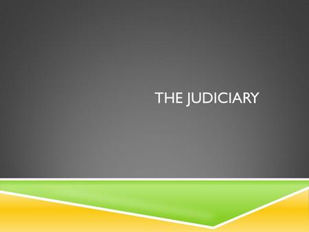 THE JUDICIARY.  ARTICLE III of the U.S. Constitution  Constitutional Courts: District, Appeals, Special  Legislative Courts: Limited, Special.