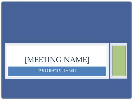 [PRESENTER NAME] [MEETING NAME]. STRATEGY 1 Act collectively to raise awareness and take joint ownership of solutions.