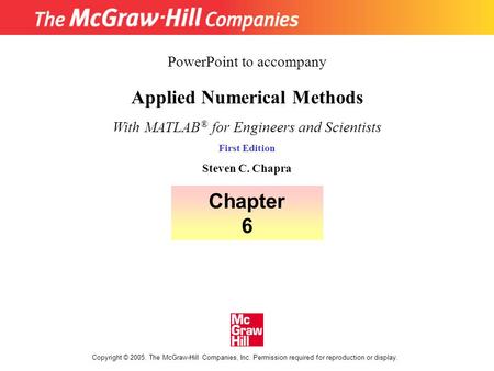 Applied Numerical Methods