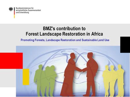BMZ's contribution to Forest Landscape Restoration in Africa Promoting Forests, Landscape Restoration and Sustainable Land Use.