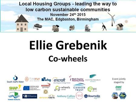 Event jointly staged by Ellie Grebenik Co-wheels.