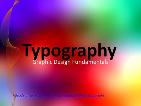 Typography Graphic Design Fundamentals