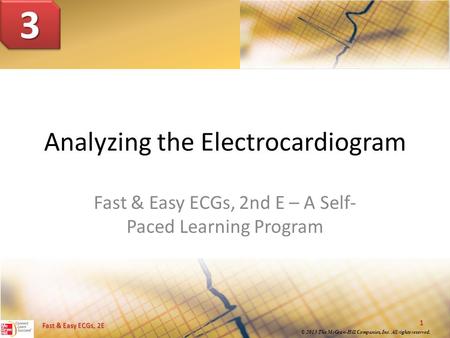 Analyzing the Electrocardiogram