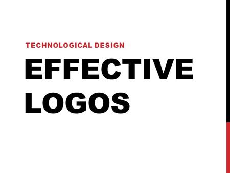 Technological Design Effective Logos.