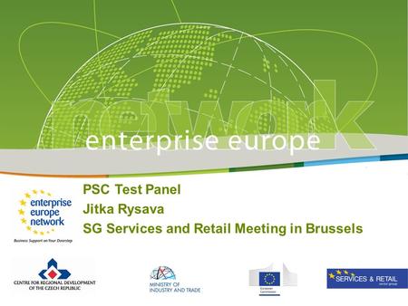 PSC Test Panel Jitka Rysava SG Services and Retail Meeting in Brussels.