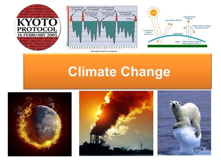 Climate Change. Climate change Climate change is a natural phenomenon In the past the world climate has fluctuated over millions of years. We have had.
