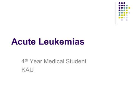 4th Year Medical Student KAU
