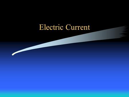 Electric Current. Flow of Charge Potential difference causes flow of charge Similar to water flowing from high level to lower level Electric current is.