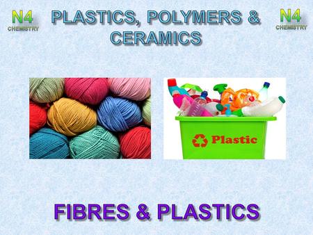 After completing this topic you should be able to : State synthetic materials are made by the chemical industry. State most plastics and synthetic fibres.