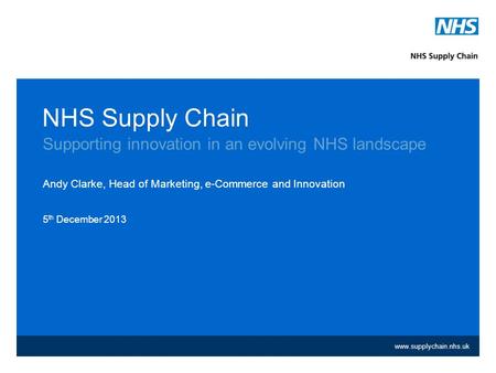 Supporting innovation in an evolving NHS landscape