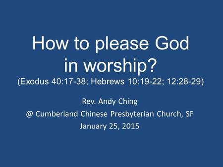 @ Cumberland Chinese Presbyterian Church, SF