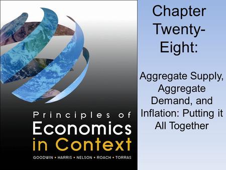 Chapter Twenty- Eight: Aggregate Supply, Aggregate Demand, and Inflation: Putting it All Together.