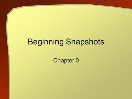 Beginning Snapshots Chapter 0. C++ An Introduction to Computing, 3rd ed. 2 Objectives Give an overview of computer science Show its breadth Provide context.