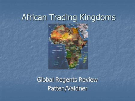 African Trading Kingdoms