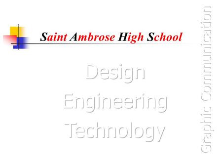 Saint Ambrose High School. 2 Point Perspectives 2 Point Perspectives are one of the forms of 3D views that you need to know about in the Standard Grade.