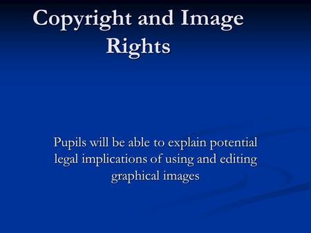 Copyright and Image Rights