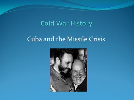 Cuba and the Missile Crisis. Cuban Revolution (1953-1959) resulted in the overthrow of Fulgencio Batista and the creation of a new communist government.