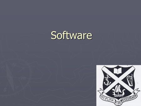 1 Software. 2 What is software ► Software is the term that we use for all the programs and data on a computer system. ► Two types of software ► Program.