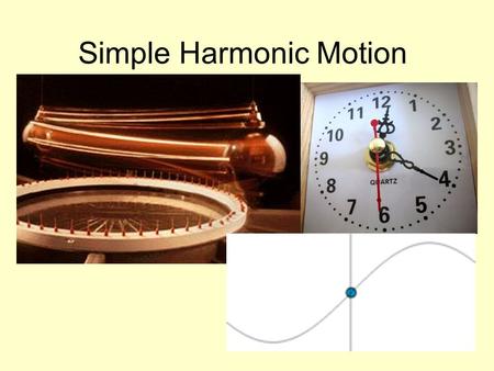 Simple Harmonic Motion. Definitions Periodic Motion – When a vibration or oscillation repeats itself over the same path Simple Harmonic Motion – A specific.