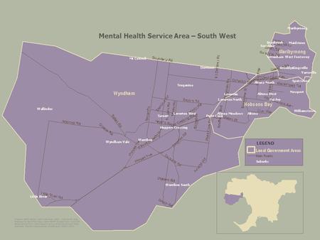 Mental Health Service Area – South West. Mental Health Service Area – Mid West.