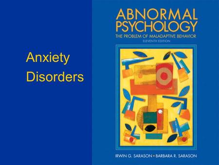 Anxiety Disorders. The Experience of Anxiety  Worry  Fear  Apprehension  Intrusive thoughts  Physical symptoms  Tension  Experience comes more.