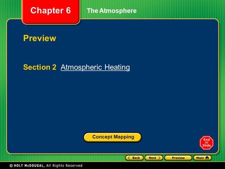 The Atmosphere Preview Section 2 Atmospheric Heating Concept Mapping.