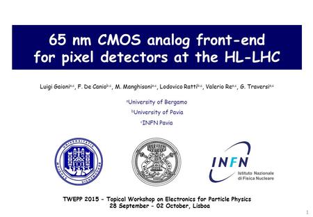 65 nm CMOS analog front-end for pixel detectors at the HL-LHC