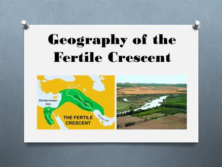 Geography of the Fertile Crescent