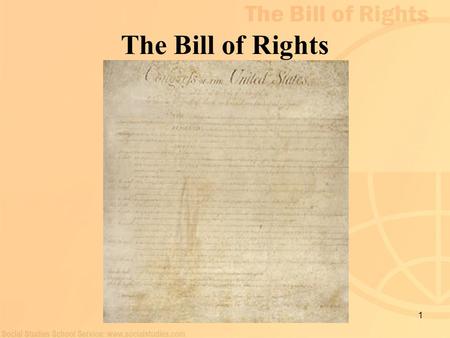 1 The Bill of Rights. 2 “Rights and Responsibilities” The meaning behind “rights and responsibilities” Americans’ understanding of the Bill of Rights.