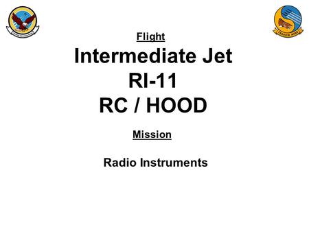 Flight Mission Intermediate Jet RI-11 RC / HOOD Radio Instruments.
