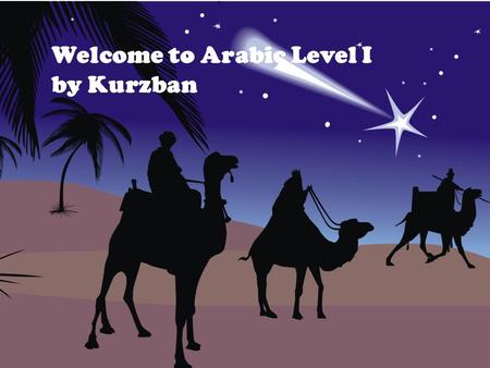 Welcome to Arabic Level I by Kurzban. Lesson 9: الدرس التاسع Objectives: Connecting the letters  Review: Pronouns  Inquiring about and identifying place.