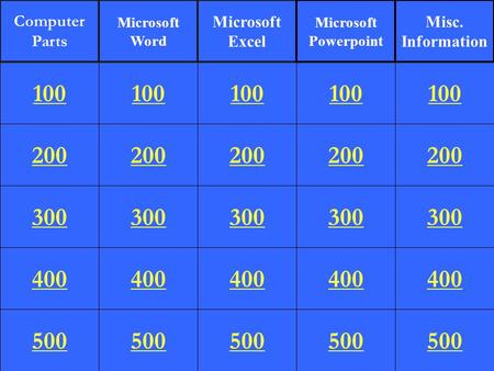 200 300 400 500 100 200 300 400 500 100 200 300 400 500 100 200 300 400 500 100 200 300 400 500 100 Computer Parts Microsoft Word Microsoft Excel Microsoft.