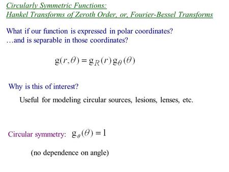 What if our function is expressed in polar coordinates?