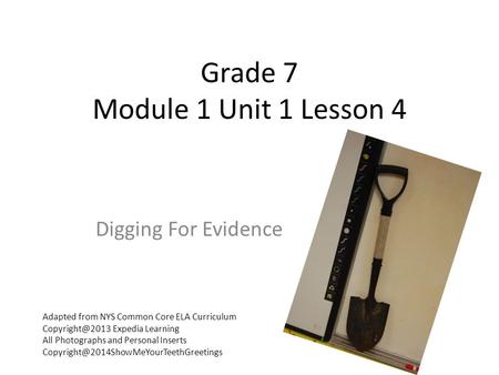 Grade 7 Module 1 Unit 1 Lesson 4