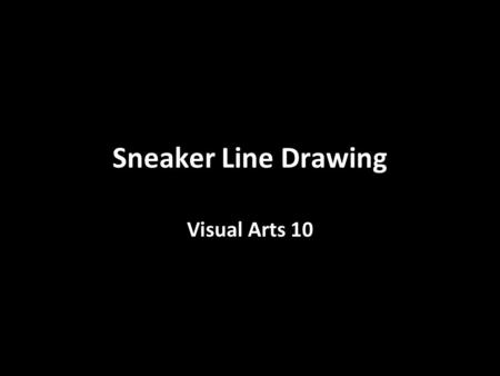 Sneaker Line Drawing Visual Arts 10. A line drawing emphasizes the outline or form of objects. You have to very carefully observe the outside shape of.